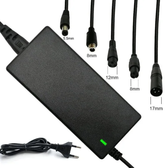 S2cf2934c971e4617b3fe24f6b937db5fp.webp Electric Scooter Charger, 42V 2A Hoverboard Charger, Scooter Battery Chargers with 5 Connectors, Electric Scooter Charger