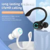 Wireless Bluetooth Earphones HIFI Bass With HD MIC Ear-Hook Earbuds Noise Cancelling Life Waterproof Game Sports Music Headsets
