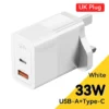 Essager USB C Charger 33W GaN Type C PD Fast Charging For iPhone 14 13 12 11 Pro Max XS 8 P For iPad Pro Air iPad Mini