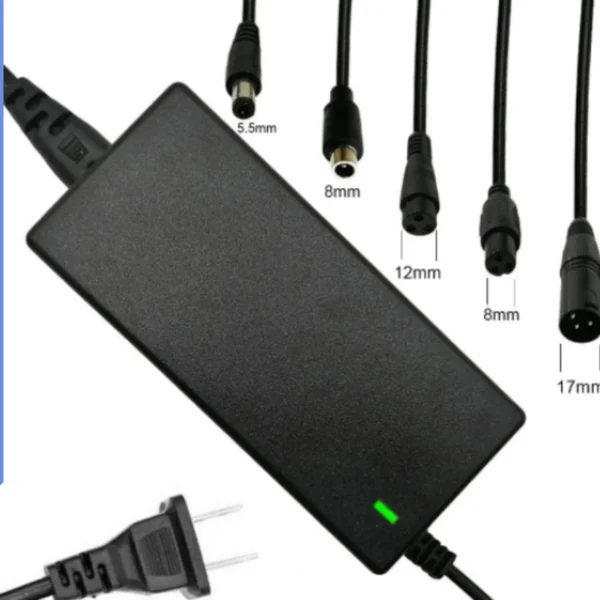 S5ea7590a984349118768c819dde698e7O.webp Electric Scooter Charger, 42V 2A Hoverboard Charger, Scooter Battery Chargers with 5 Connectors, Electric Scooter Charger