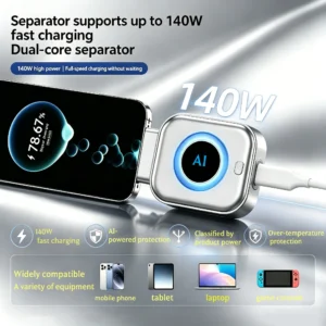 Full-charge cut-off charger: a charger that automatically detects when the battery is fully charged and disconnects, featuring o
