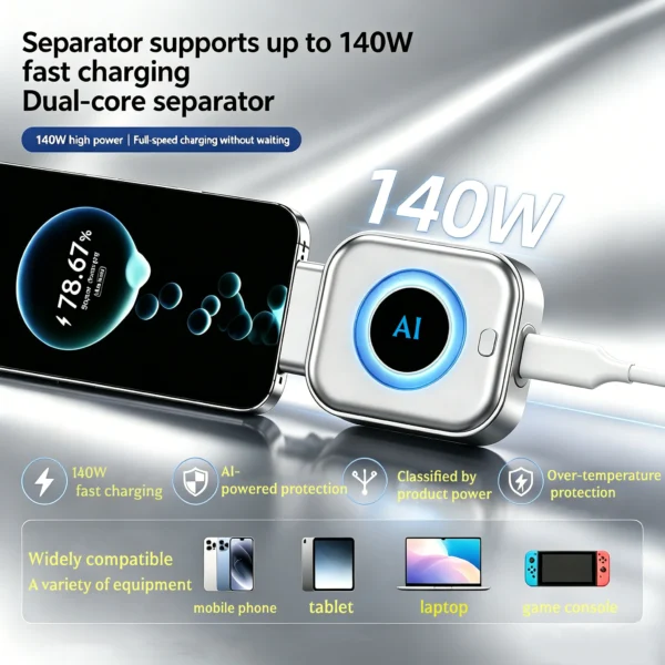 Full-charge cut-off charger: a charger that automatically detects when the battery is fully charged and disconnects, featuring o