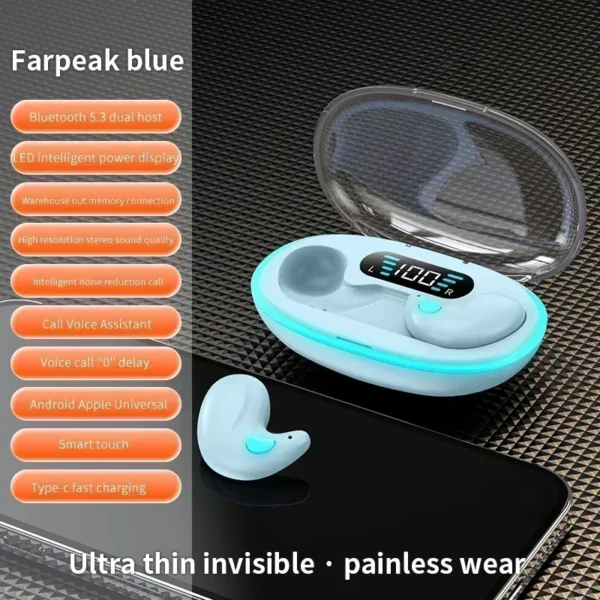 TWS Earphones Wireless Earphones Headphones Noise Reduction Sport Game Sleep Bluetooth Earbuds for all smartphones