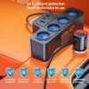 120W Multi-Function Charger USB/Type C Fast Charging Can Charge Multiple Devices At The Same Time, One Tow And Four Car Chargers