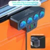 120W Multi-Function Charger USB/Type C Fast Charging Can Charge Multiple Devices At The Same Time, One Tow And Four Car Chargers