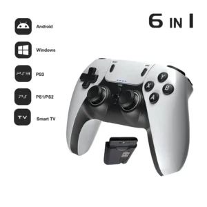 Wireless Gaming Controller - Handheld Game Console with Entertainment Gamepad for PS1 PS2 PS3 PC Android