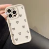 Love Heart Phone Case For iPhone 17 Cases iPhone 14 Pro Max 17 16 15 11 12 13 Pro Max 14 15 Plus 17 8 X XR XS Max Siicone Cover