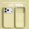 Original Magnetic Phone Case For iPhone 17 16 Pro Max Liquid Silicone Cases For iPhone17 16 Pro Max 17Pro Air Soft Bumper Cover