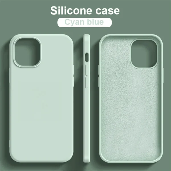 Original Phone Case For iPhone 17 16 15 11 12 13 14 Pro Max Luxury Liquid Silicone Cases For 7 8 Plus X XR Shockproof Soft Cover