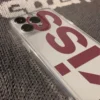Kiss English Phone Cases For iPhone 17 16 15 14 Plus 13 12 11 Pro Max Plus 17 Air Transparent Silicone Cover Coque