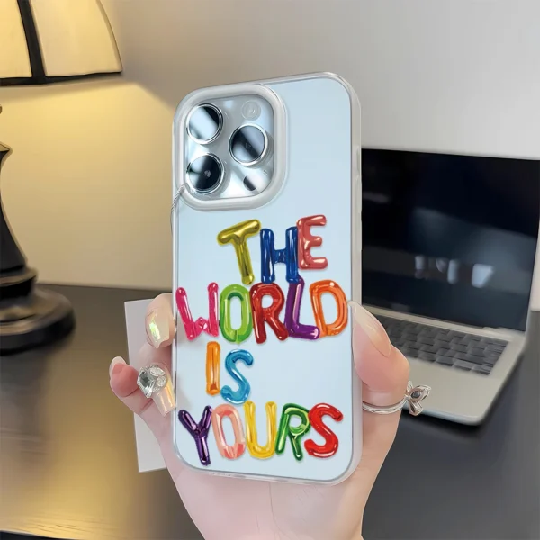 S1f6fef0029894056a4f124494d08a0aaW.webp Simple English letter Phone Case Phone Protective Cover Phone Cases For iPhone 16 15 14 13 12 11 Pro Max X Cases Cover