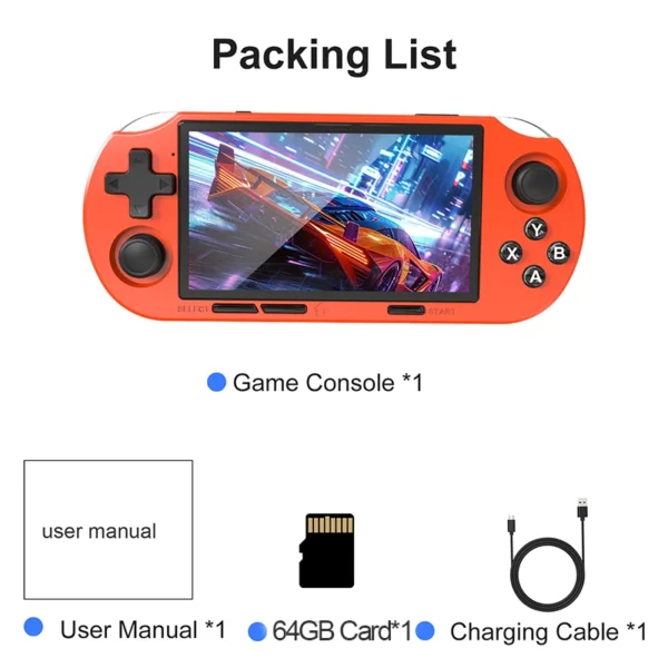 S26ae7af76fd14a2ca47e9ed97a3d223aC.webp GAMINJA Handheld Portable Gaming Console 4.5Inch HD IPS Screen Display Retro Gaming System LED lights Built-in 12000 Games