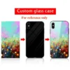 Custom Phone Cases For iPhone 16 16e 14 Pro Max 13 Mini 15 Plus Glass Silicone Cover Customized DIY Photo Personalized Pictures