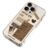 Coffee Phone Cases For iPhone 16 15 14 13 12 11 Pro Max XR 8 7 Plus 13 12 Mini Soft Transparent Cover