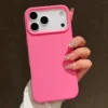 Candy Color Silicone Protective Phone Case For iPhone 17 Pro Max 17 Air 17 Pro Shockproof Matte Soft TPU Bumper Back Cases Cover
