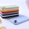 Liquid Silicone Phone Case for iphone 15 14 13 12 mini 11 16 Pro X XR XS Max 15 Plus Shockproof Soft Back Cover Cases