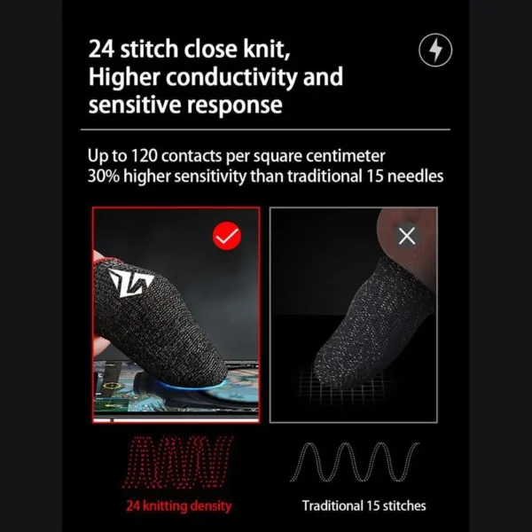 Gaming Finger Cots Anti Sweat Breathable Touchscreen for PUBG Mobile Games