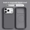 Original Magnetic Phone Case For iPhone 17 16 Pro Max Liquid Silicone Cases For iPhone17 16 Pro Max 17Pro Air Soft Bumper Cover