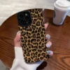 Fashion Soft Phone Cases For iPhone 13 12 MINI 11 14 15 16 Pro Max XS Max XR 7 8 Plus Leopard Pattern Silicone Case Back Cover