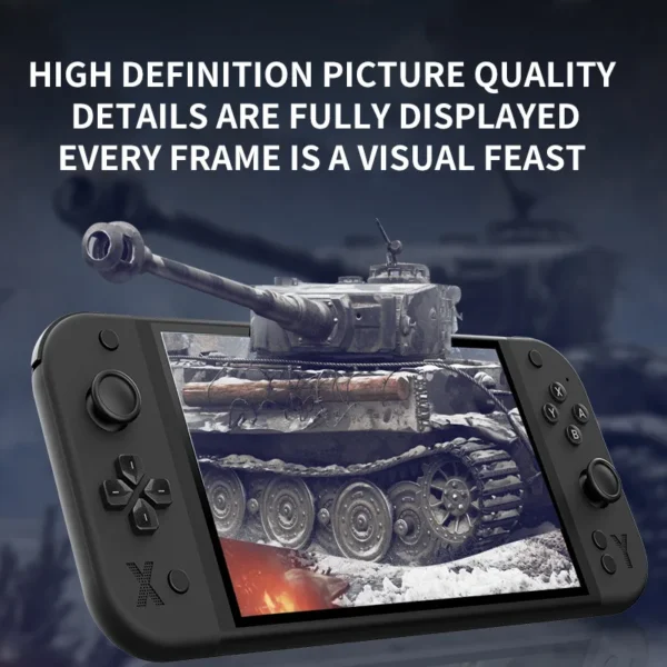G90 Portable Handheld Game Console 7-inch IPS HD Screen Retro Gaming Arcade for PSP/PS1 64G TV Game Controller For Children Gift
