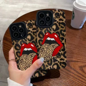 Fashion Soft Phone Cases For iPhone 13 12 MINI 11 14 15 16 Pro Max XS Max XR 7 8 Plus Leopard Pattern Silicone Case Back Cover