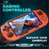 Saa1f481f6eed42a0aa07fbd87ce4b0a5P.webp GAMINJA Handheld Portable Gaming Console 4.5Inch HD IPS Screen Display Retro Gaming System LED lights Built-in 12000 Games