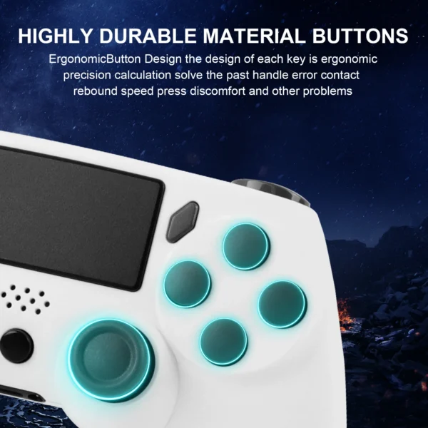Sb985433b1b414517aed57fefe3037a5el.webp GAMINJA Wireless Gamepad With 6-axis Gyroscope PC Joystick touchpad Dual Vibration For PS4 PS3 PC Multi-function Controller