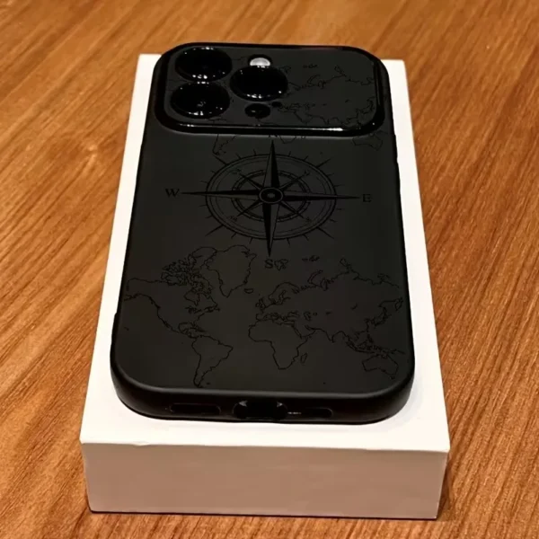 Sc134c189be78413fa719bca2cc6d65af1.webp Phone Case For iPhone 11 Cases iPhone 15 16 17 Pro Max 14 13 12 X XS XR Plus Air Creative Compass Pattern Shockproof Soft Cover