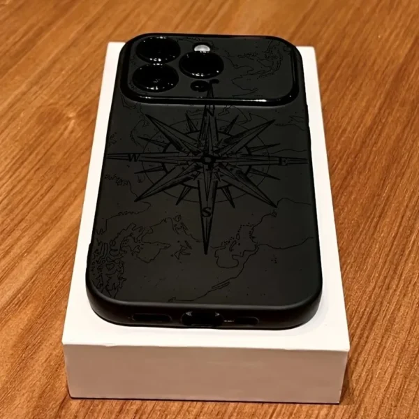 Sd538c5ef66334f4c91b9216b8a0dc016o.webp Phone Case For iPhone 11 Cases iPhone 15 16 17 Pro Max 14 13 12 X XS XR Plus Air Creative Compass Pattern Shockproof Soft Cover