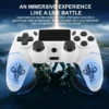Sdcce47d5e04f44f581967bb51143cc05l.webp GAMINJA Wireless Gamepad With 6-axis Gyroscope PC Joystick touchpad Dual Vibration For PS4 PS3 PC Multi-function Controller