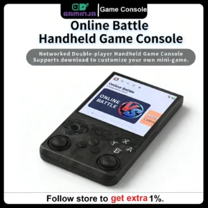 GAMINJA ANS13 Retro Handheld Video Game Console 4.0 Inch IPS Screen Portable Pocket Gaming System with 15000+ Built-In Games