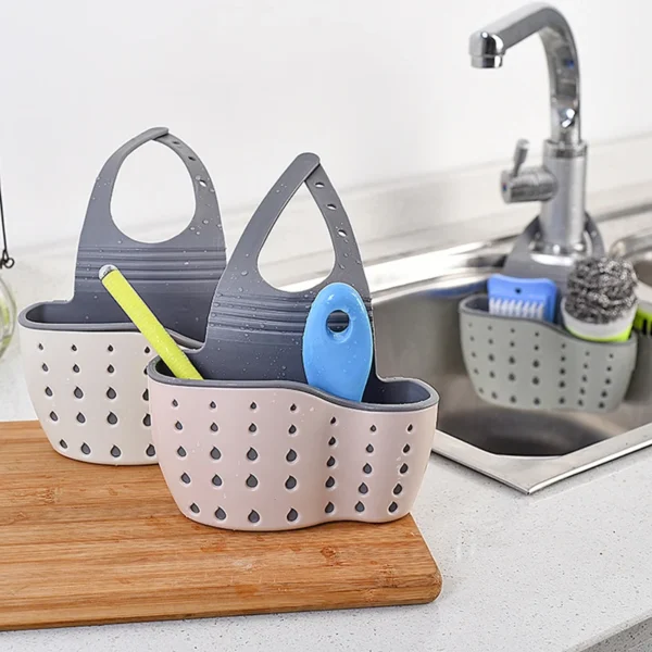 H060f3d7a68eb4405820f53c40d2c6275t.webp Kitchen Sink Holder Hanging Drain Basket Adjustable Soap Sponge Shelf Organizer Bathroom Faucet Holder Rack Kitchen Accessories