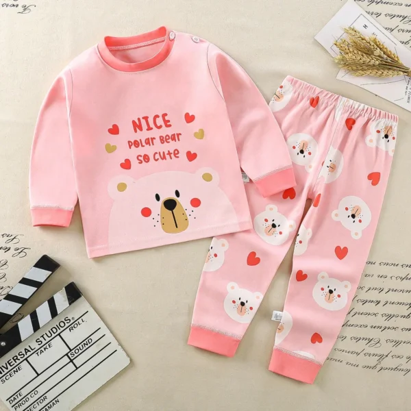 Kids Clothes Children Sets Children's Clothing Boys Girls Cotton Autumn Winter Clothing Pants Sleepwear Underwear Christmas Gift