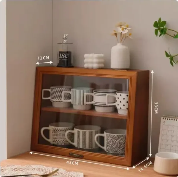 Household desktop cups, utensils, miscellaneous items, organizing small cabinets