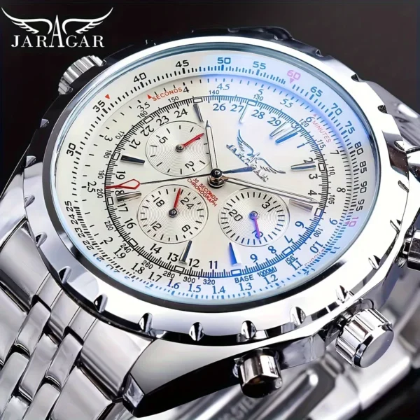 High-End Men's Watches Are a Stylish and Functionally Practical Mechanical Timepiece Made of Stainless Steel, Featuring a Hollow Design and a Large Dial. Its Attractive Appearance Makes It Suitable for Everyday Gifts, and It Requires No Batteries. It Is a Stylish, Business-Casual, Versatile, and Han