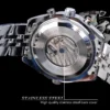 High-End Men's Watches Are a Stylish and Functionally Practical Mechanical Timepiece Made of Stainless Steel, Featuring a Hollow Design and a Large Dial. Its Attractive Appearance Makes It Suitable for Everyday Gifts, and It Requires No Batteries. It Is a Stylish, Business-Casual, Versatile, and Han