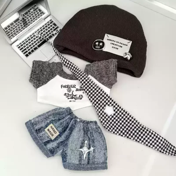 Only Clothes 20cm Doll Clothes Cotton Doll Blind Box Plush Doll Clothing Wow Cool Wakuku Doll Clothes Multiple Styles Set