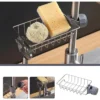 Kitchen Sink Drain Rack Flexible Faucet Holder Sponge Soap Brush Towel Storage Shelf Organizer Kitchen Bathroom Accessories