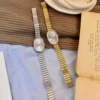 1pc New Fashionable Women's Watch With Gold Bracelet, Vintage & Luxury Ins Style, Elegant & Versatile Quartz Watch ladies watch
