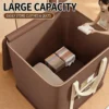 Household Clothes  Move Place Storage Bag for Clothes Dustproof Collapsible Organizers for Blankets Bedding Zip Bag with Handles