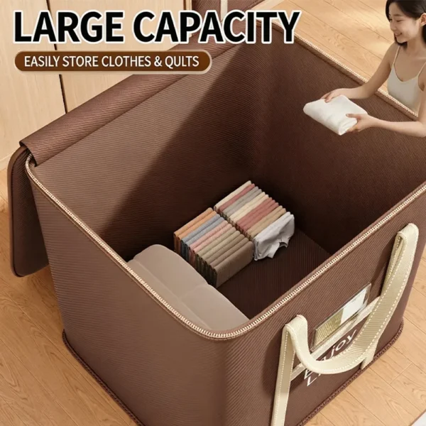 Household Clothes  Move Place Storage Bag for Clothes Dustproof Collapsible Organizers for Blankets Bedding Zip Bag with Handles
