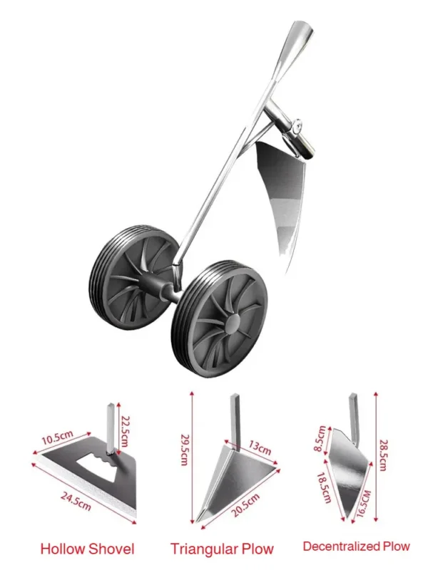 Household Hand-Pushed Hoe, Hoe, Hoe, Wheeled Hoe, Weeder, Garden Hoe, Micro Tillage Machine, Turning Soil, Trenching Plow, Push
