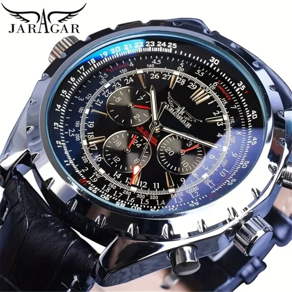 High-End Men's Watches Are a Stylish and Functionally Practical Mechanical Timepiece Made of Stainless Steel, Featuring a Hollow Design and a Large Dial. Its Attractive Appearance Makes It Suitable for Everyday Gifts, and It Requires No Batteries. It Is a Stylish, Business-Casual, Versatile, and Han