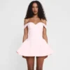 Women's Clothing 2025 Autumn New Arrival Contrast Color Design Sexy Tube Top Slim Fit Ruffle Dress Vestidos De Mujer