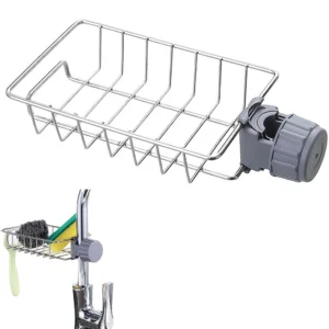 S5696f105acf945798c0476c3444a43a1a.webp Kitchen Sink Drain Rack Sponge Storage Flexible Faucet Holder Soap Drainer Towel Rack Shelf Organizer Kitchen Accessories