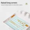 S5f7c7329edef43ddafd58ee5606228daP.webp Kitchen Spoon Holders Fork Spatula Rack Shelf Organizer Plastic Chopsticks Holder Non-slip Spoons Pad