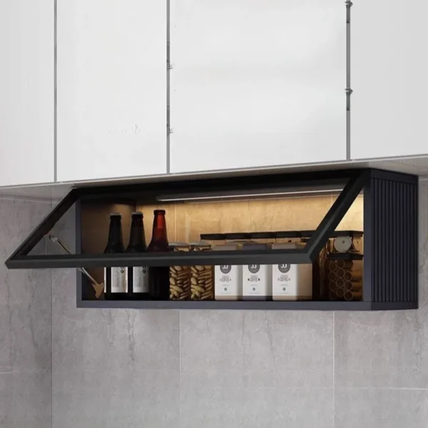 Kitchen Accessories Organizer Wall Mounted Kitchen Racks Modern Floating Cupboards Storage Organizers Suspended Storage Shelf