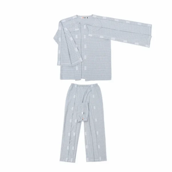 Convenient Bedridden Elderly Care Clothing Skin-Friendly Breathable Patient Gown Comfortable Full Tear Away