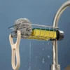 Kitchen Sink Drain Rack Flexible Faucet Holder Sponge Soap Brush Towel Storage Shelf Organizer Kitchen Bathroom Accessories