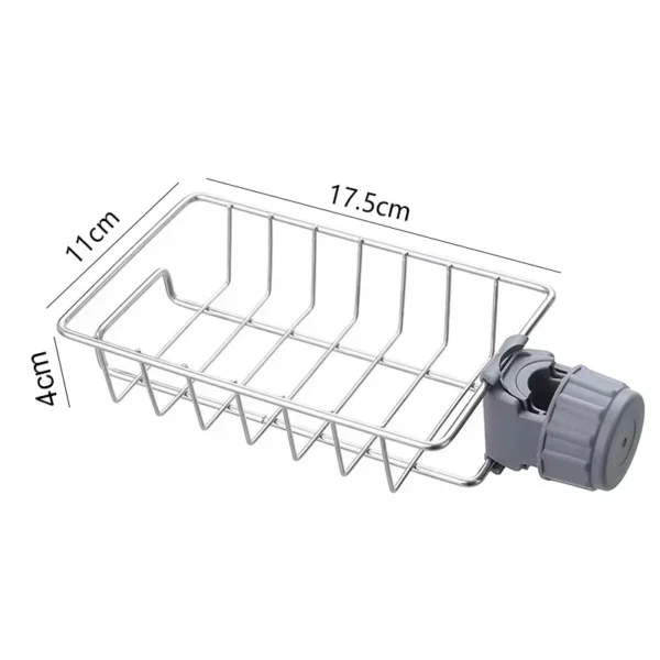 Kitchen Sink Drain Rack Flexible Faucet Holder Sponge Soap Brush Towel Storage Shelf Organizer Kitchen Bathroom Accessories